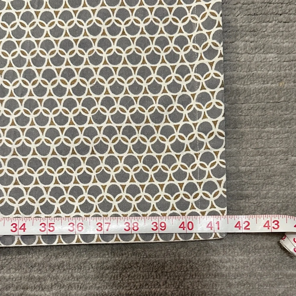 Gray and White Patterned table runner